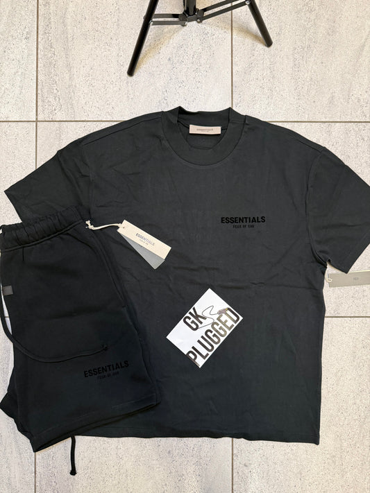 Essentials SS22 Stretch Limo/Black Short Set
