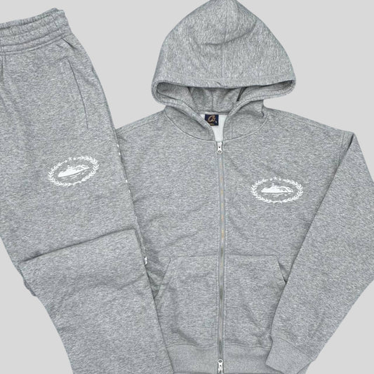 Corteiz Superior Royal Tracksuit - Grey