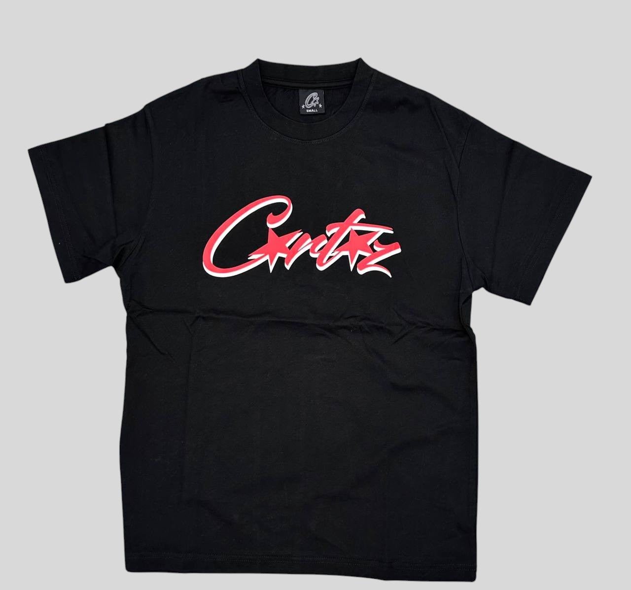 Corteiz Allstarz Tee- Black/Red