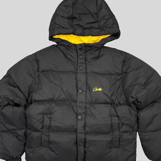 Corteiz BOLO Puffer Jacket - Black/Gold