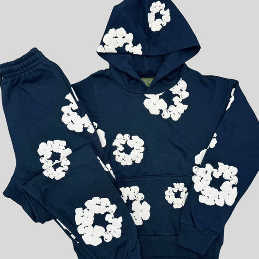 Denim Tears The Cotton Wreath Tracksuit - Navy